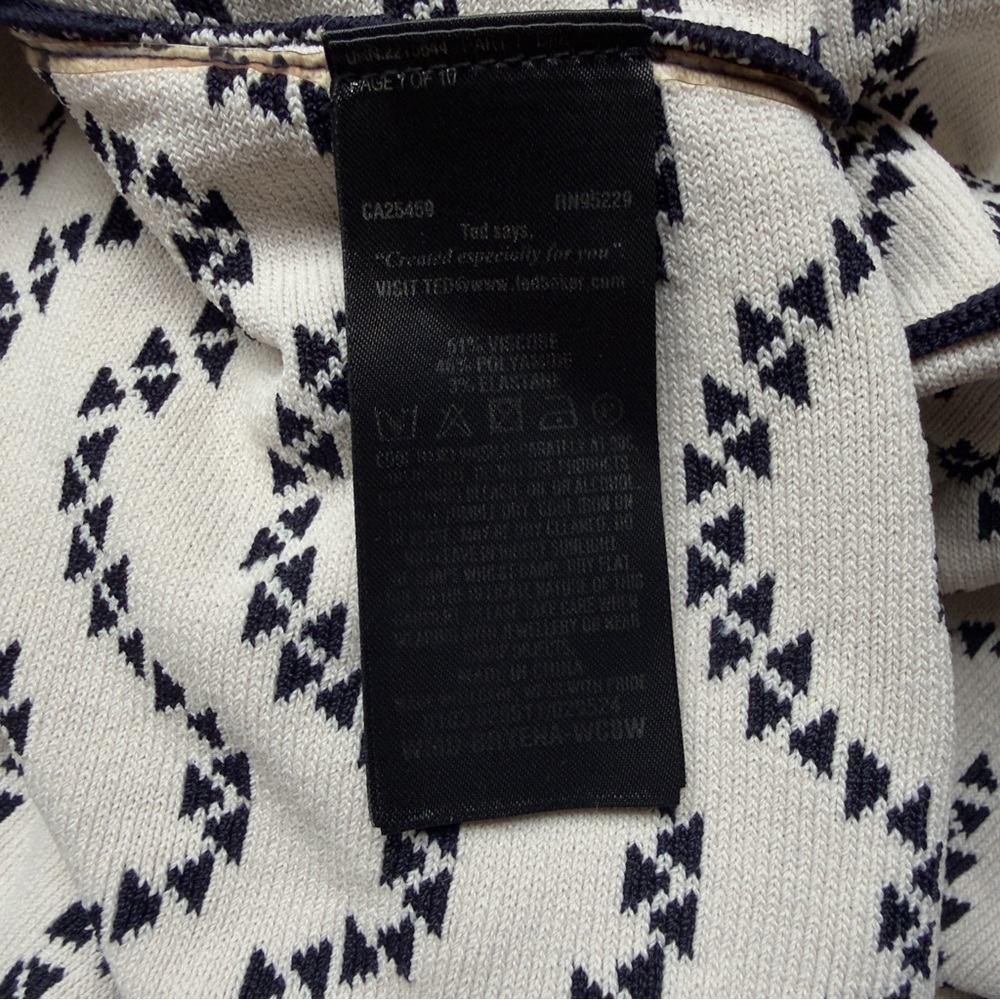 Ted Baker London Bryena Jacquard Fit-and-Flare Navy Mini Dress Size 2 - Picture 12 of 14
